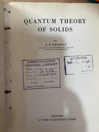 Image of Quantum Theory of Solids