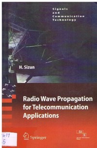 Image of RADIO WAVE PROPAGATION FOR TELECOMMUNICATION APPLICATIONS