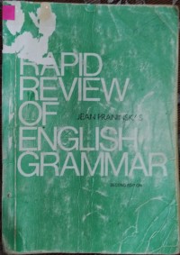 Image of Rapid Review of English Grammar