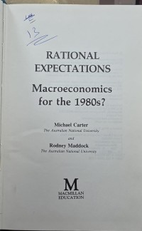 Image of Rational Expectations, Macroeconomics for the 1980s?