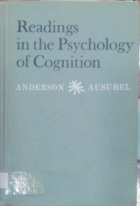 Image of Readings in the psychology of cognition