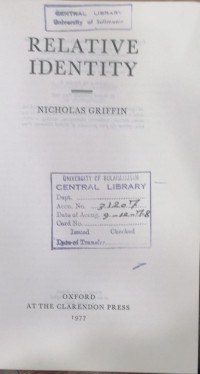 Image of RELATIVE IDENTITY