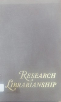 Image of RESEARCH IBRARIANSHIP