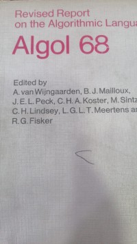 Image of Revised  Report on the Algorithmic Language ALgol 68