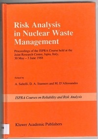 Image of RISK ANALYSIS in NUCLEAR WASTE MANAGEMENT