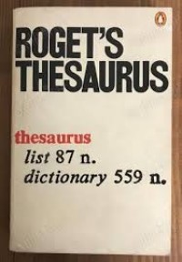 Image of Roget's Thesaurus of English Words and Phrases