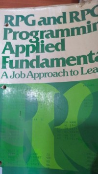 Image of RPG and RPG11 Programming Applied fundamentals