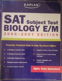 Image of SAT Subject Test: Biology E/M