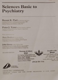 Image of Sciences Basic to Psychiatry