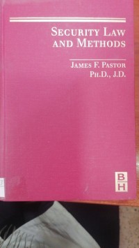 Image of SECURITY LAW AND METHODS