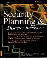 Image of Security Planning &Disaster Recovery