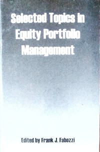 Image of Selected Topics IN Equity Portolio Management