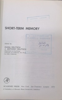 Image of SHORT-TERM MEMORY