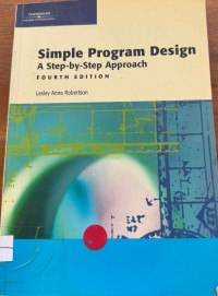 Image of SIMPLE PROGRAM DESIGN STEP BY STEP