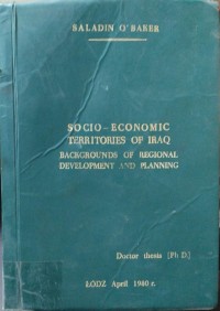 Image of Socio-Economic territories of Iraq