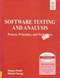Image of SOFTWARE TESTING AND ANALYSIS