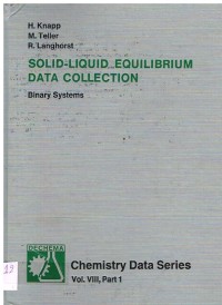 Image of SOLID-LIQUID EQUILIBRIUM DATA COLLECTION