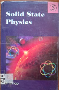 Image of SOLID STATE PHYSICS