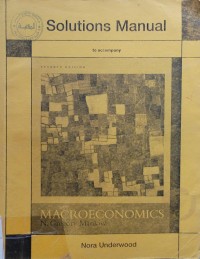 Image of Solutions Manual for use with Macroeconomics