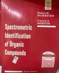 Image of SPECTROMETRIC IDENTIFICATION OF ORGANIC COMPOUNDS