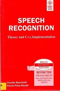 Image of SPEECH RECOGNITION Theory and C++ Implementation