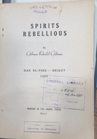 Image of SPIRITS REBELLIOUS