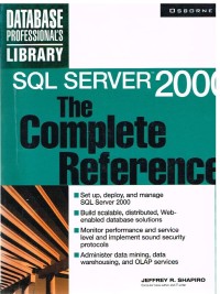 Image of SQL SERVER 2000 THE COMPLETE REFERENCE