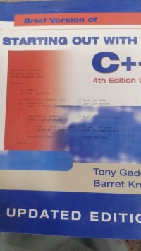 Image of STARTING OUT WITH C++