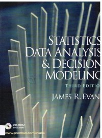 Image of STATISICSTICS DATA ANALYSIS DECISION MODELING