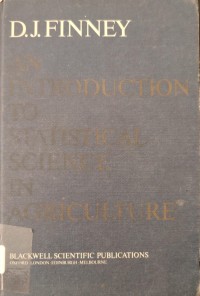 Image of STATISTICAL SCIENCE IN AGRICULTURE