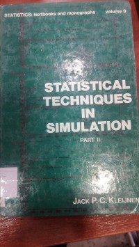 Image of STATISTICAL TECHNIQUES IN SIMULATION