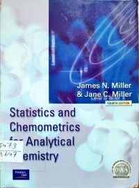 Image of STATISTICS AND CHEMOMETRICS FOR ANALYTICAL CHEMISTRY