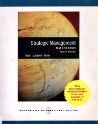 Image of Strategic Management text and cases