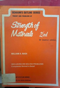 Image of STRENGTH OF MATERIALS 2ed
