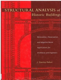 Image of STRUCTURAL ANALYSIS OF HISTORIC BUILDINGS