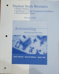 Image of Studdent Study Resource (accounting)