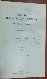 Image of SUDICIAL DICTIONARY