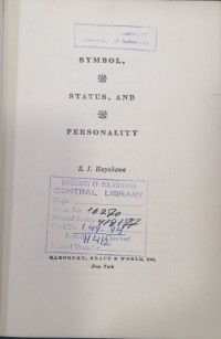 Image of SYMBOL STATUS AND PERSONALITY
