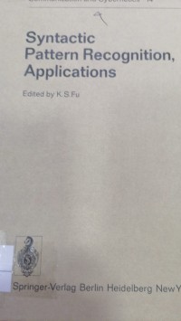 Image of Syntactic Pattern Recognition Applications