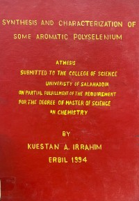 Image of SYNTHESIS AND CHARACTERIZATION OF SOME AROMATIC POLYSELENIUM