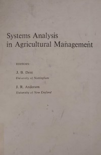 Image of Systems Analysis in Agricultural Management