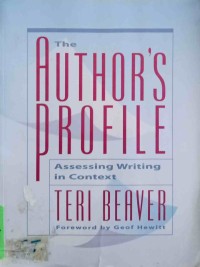 Image of The Author's Profile - Assessing Writing in Context