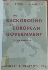 Image of THE BACKGROUND OF EUROPEAN GOVERNMENT