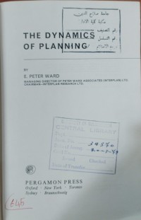 Image of The Dynamics of planning