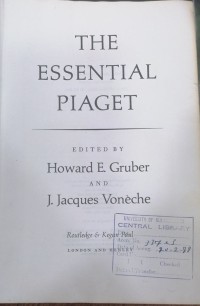 Image of THE ESSENTIAL PIAGET