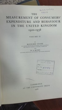Image of THE MEASUREMENT OF CONSUMERS