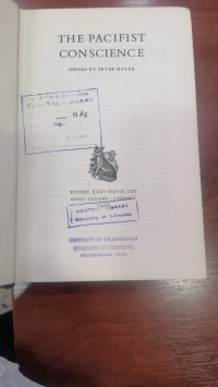 Image of THE PACIFST CONSCIENCE