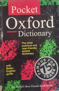 Image of THE POCKET OXFORD DICTIONARY