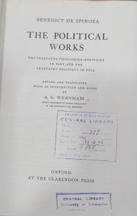 Image of THE POLITICAL WORKS
