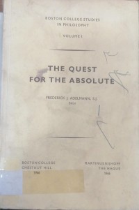 Image of THE QUEST FOR THE ABSOLUTE